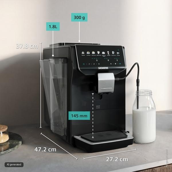 Machine à café tout-automatique, EQ500 iAroma, Noir lustré SIEMENS TP553E07