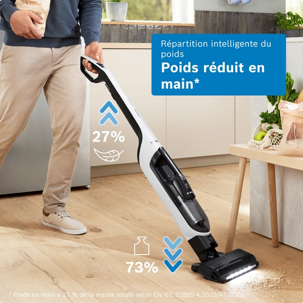 Série 4, Aspirateur rechargeable, Flexxo 28 Vmax, Blanc BOSCH BHH4WM28
