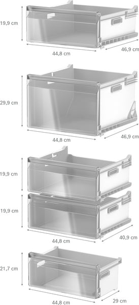 Série 4, Congélateur pose-libre, 186.2 x 59.5 cm, Couleur inox BOSCH GSN36VLDG