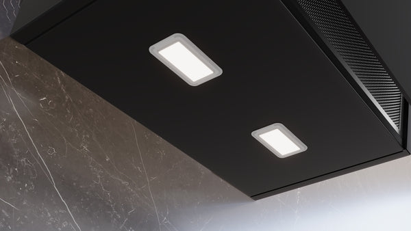 iQ300, Hotte murale, 60 cm, Noir avec finition en verre, Noir SIEMENS LC65KDF61