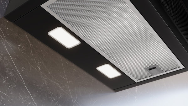iQ500, Hotte murale, 60 cm,  Noir avec finition en verre, SIEMENS LC67KCN61