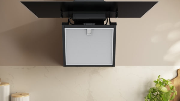 N 70, Hotte murale, 80 cm, Noir avec finition en verre, Noir NEFF D85ICN1S0