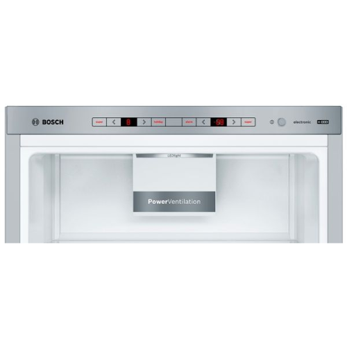 Série 6, Réfrigérateur combiné pose-libre, 201 x 60 cm, Inox anti trace de doigts BOSCH KGE398IBP - vue 3