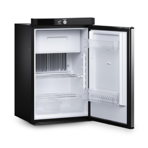 Réfrigérateur à absorption trimixte 93 litres, noire 12 V, 230 V ou gaz, porte a double charnière Dometic RM 10.5T - vue 2