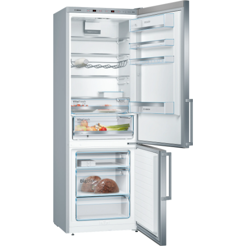 Série 6, Réfrigérateur combiné pose-libre, 201 x 70 cm, Inox BOSCH KGE49EICP - vue 2