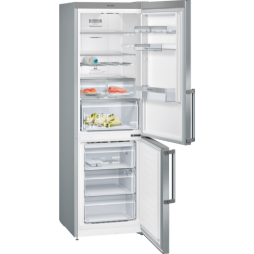 iQ300, Réfrigérateur combiné pose-libre, 186 x 60 cm, Inox SIEMENS KG36N7IEP - vue 2