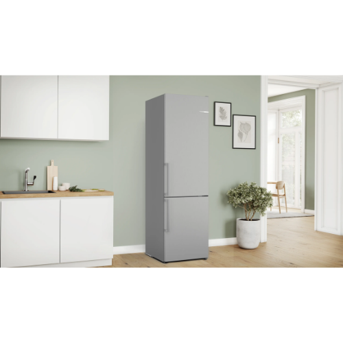 Série 4, Réfrigérateur combiné pose-libre, 203 x 60 cm, Couleur Inox BOSCH KGN39VLCT - vue 2