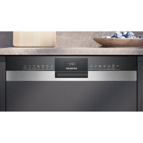 iQ300, Lave-vaisselle intégrable avec bandeau, 60 cm, Metallic SIEMENS SN53ES14CE - vue 2