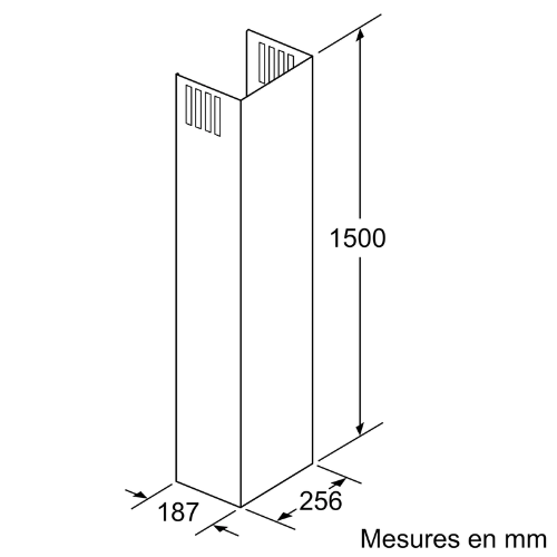 Rallonge Cheminée de Hotte Neff Z51AXL0N0 (#H908573) - vue 2