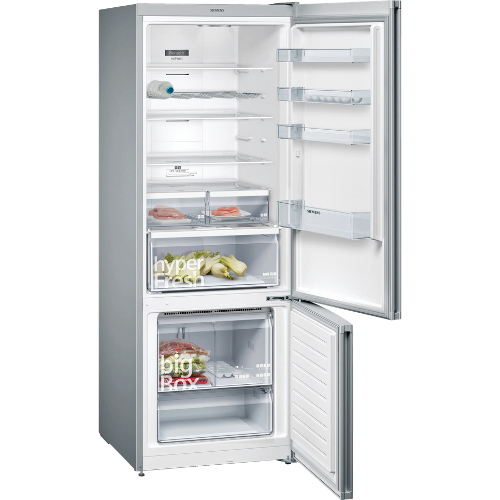 iQ300, Réfrigérateur combiné pose-libre, 193 x 70 cm, Inox SIEMENS KG56NXIEA - vue 2