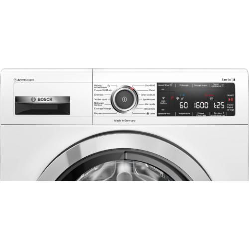 Série 8, Lave-linge front, 10 kg, 1600 trs/min BOSCH WAX32LH2FF - vue 3