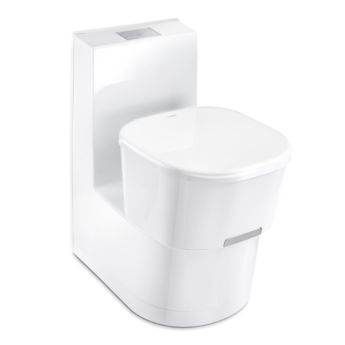 Toilettes à cassette pivotante avec cuvette en céramique et réservoir d’eau claire intégré Dometic Saneo CW - vue 2