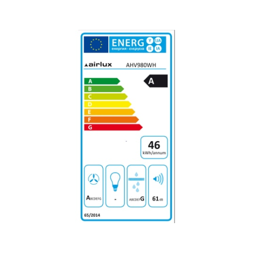Hotte Plan De Travail Télescopique 90 Cm en Verre noir/Inox Airlux AHV980BK - vue 2