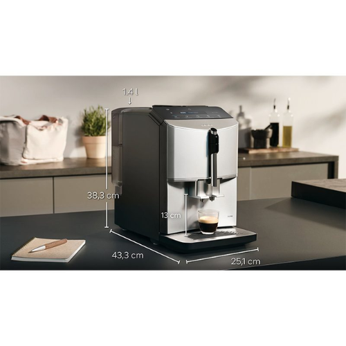 Machine à café tout-automatique, EQ300, Daylight silver SIEMENS TF303E01 - vue 2