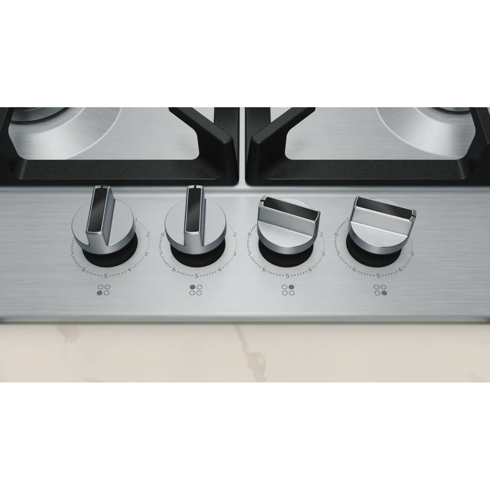N 70, Table gaz, 60 cm, Inox NEFF T26CIP8N0 - vue 3