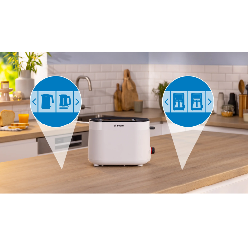 Toaster compact, MyMoment, Blanc BOSCH TAT2M121 - vue 3
