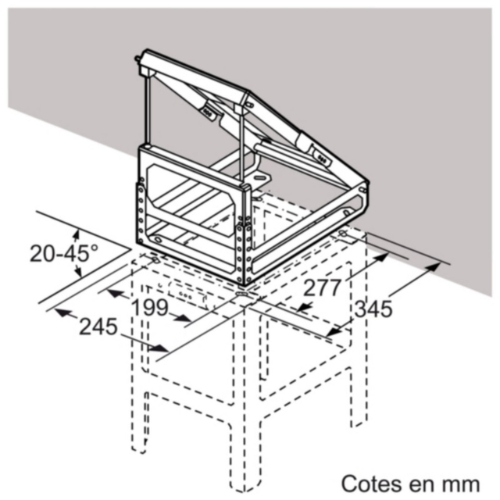 Support de Chemin?e Angle Pour Hotte Ilot Neff Z5912X0 - vue 2