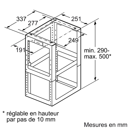 Support de Chemin?e Pour Hotte Inox Neff Z5921N0 - vue 2