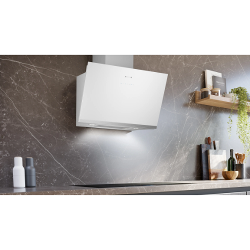 iQ500, Hotte murale, 80 cm, Blanc avec finition en verre SIEMENS LC81KAN20 - vue 2