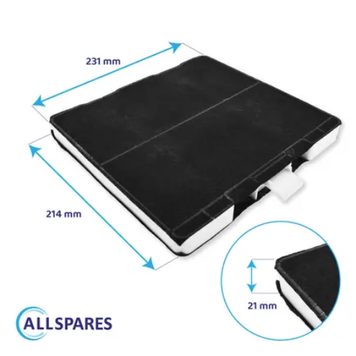 Filtre Charbon Pour Hotte D39F55N0 Neff Z5101X1(#U966838) - vue 2