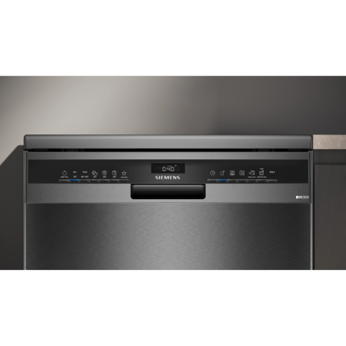 iQ300, Lave-vaisselle pose-libre, 60 cm, blackSteel SIEMENS SN23EC03ME - vue 2