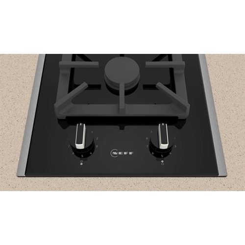 N 90, Domino gaz, 30 cm, Vitrocéramique, Noir NEFF N23TS29S0 - vue 2