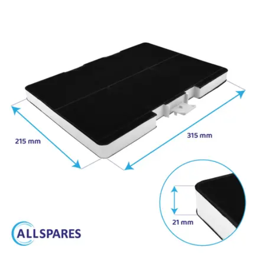 Filtre Charbon Actif Pour Hotte D39M65N0 Neff Z5102X1(#M474701) - vue 2