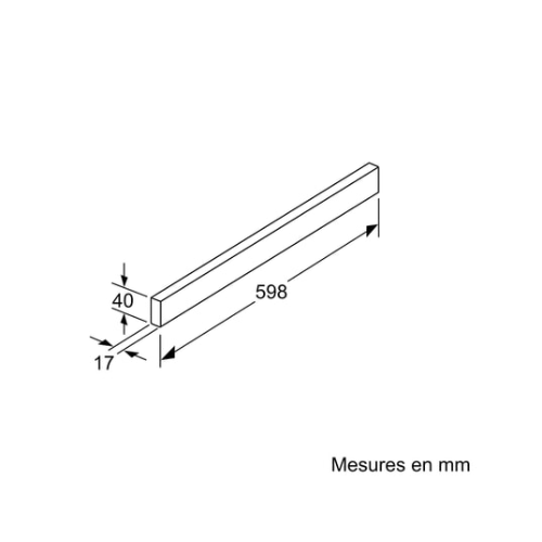 Bandeau Inox Pour Hotte Neff Z54TH90N0 (#R422102) - vue 2