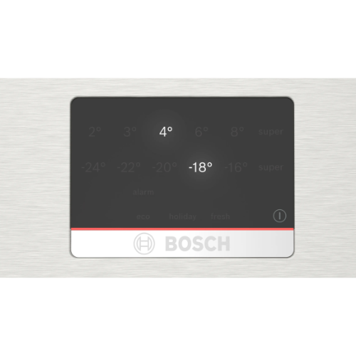 Série 6, Réfrigérateur combiné pose-libre, 203 x 60 cm, Inox BOSCH KGN39AIBT - vue 2