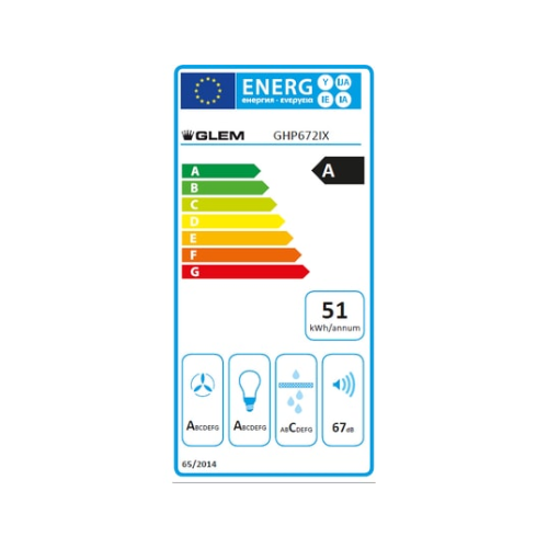 Hotte Murale Pyramide 60 CM GLEM GHP672IX - vue 2