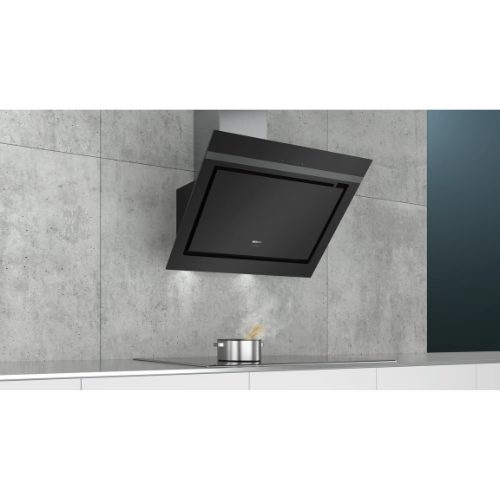 Hotte Décorative Murale 80cm Noire et Verre SIEMENS LC87KIM60S - vue 2