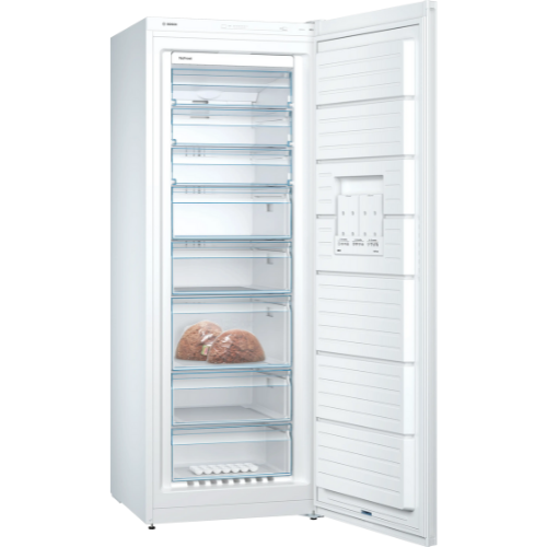 Congélateur armoire no frost pose-libre blanc serie 4, Bosch GSN58VWEV - vue 2