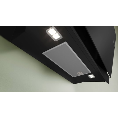 Série 8, Hotte murale, 90 cm, Noir avec finition en verre BOSCH DWK91LT60 - vue 2
