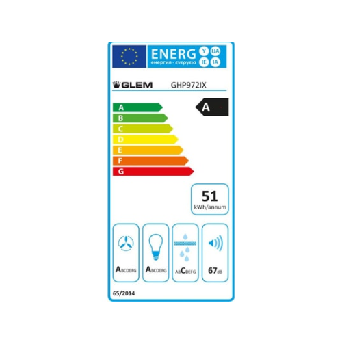 Hotte Murale Pyramide 90 CM GLEM GHP972IX - vue 2