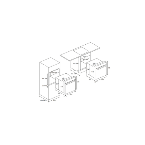 Four multifonction pyrolyse Inox AIRLUX AFP110IX - vue 2