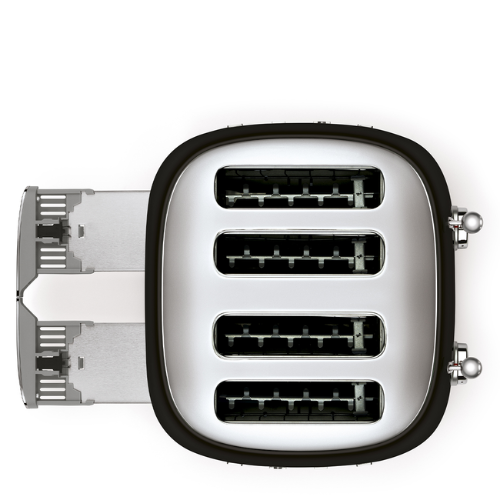Toaster 4 tranches Smeg TSF03-Noir - vue 2