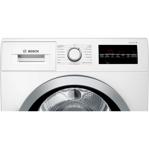 Sèche-linge condensation pose-libre blanc Bosch WTG85409FF - vue 2