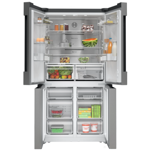 Série 6, Réfrigérateur multi-portes congélateur en bas, 183 x 91 cm, Inox BOSCH KFN96APEA - vue 3