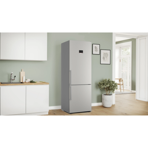 Série 4, Réfrigérateur combiné pose-libre, 203 x 70 cm, Inox BOSCH KGN49AIBT - vue 2