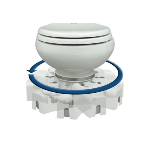 Toilettes à macérateur électriques à eau de mer, hauteur standard, 24 V Dometic MasterFlush MF 7160 - vue 2