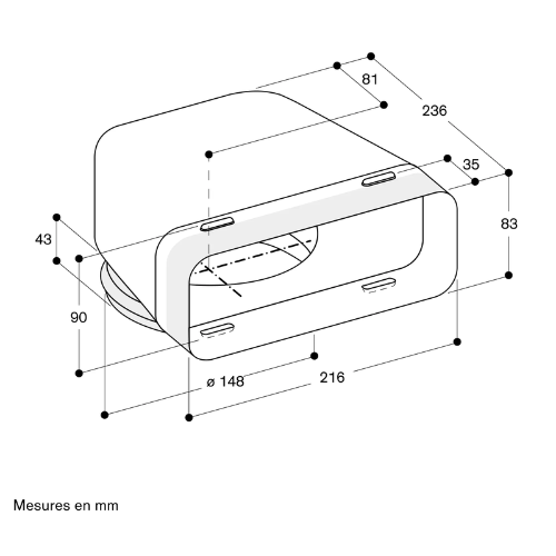 Accessoire pour hottes SIEMENS LZ31WWX11 - vue 2