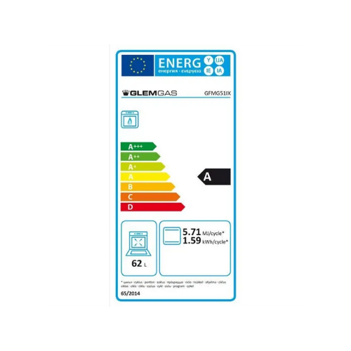 Four gaz METROPOL inox Glem GFMG51IX - vue 2
