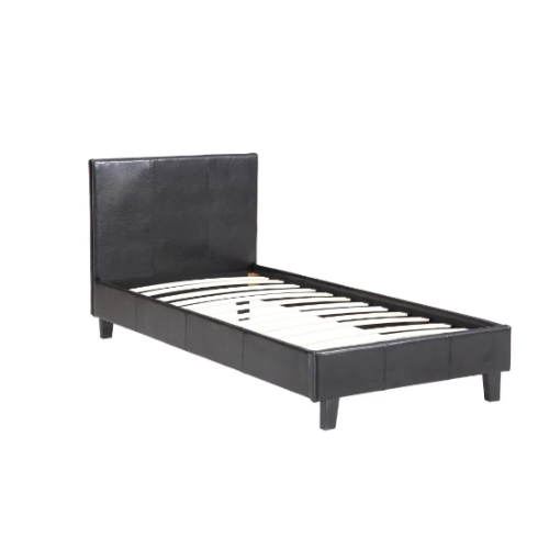 LIT MELBOURNE VELOURS NOIR 90x190CM EURODESIGN 712VN90 - vue 2