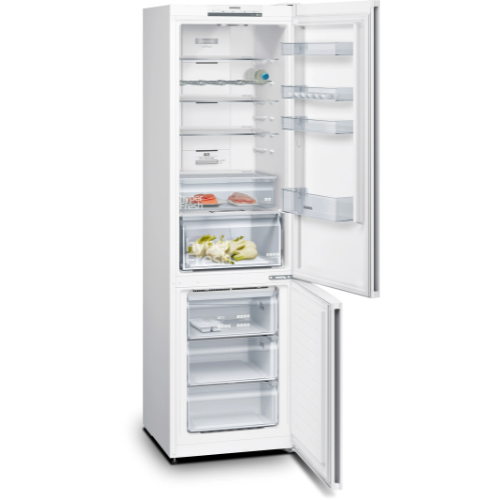 iQ300, Réfrigérateur combiné pose-libre, 186 x 60 cm, Blanc SIEMENS KG36NVWEB - vue 2