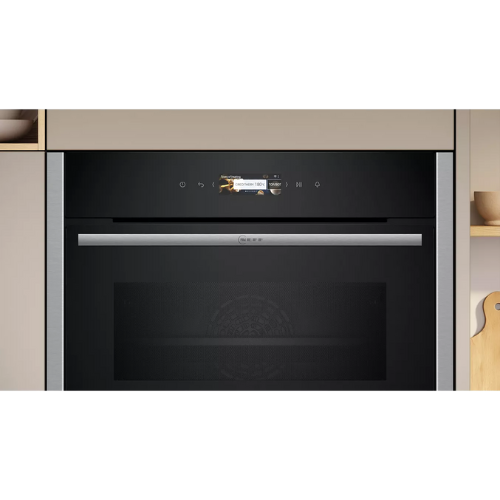 N 70, Four intégrable compact avec fonction micro-ondes, 60 x 45 cm, Inox NEFF C24MR21N0 - vue 2