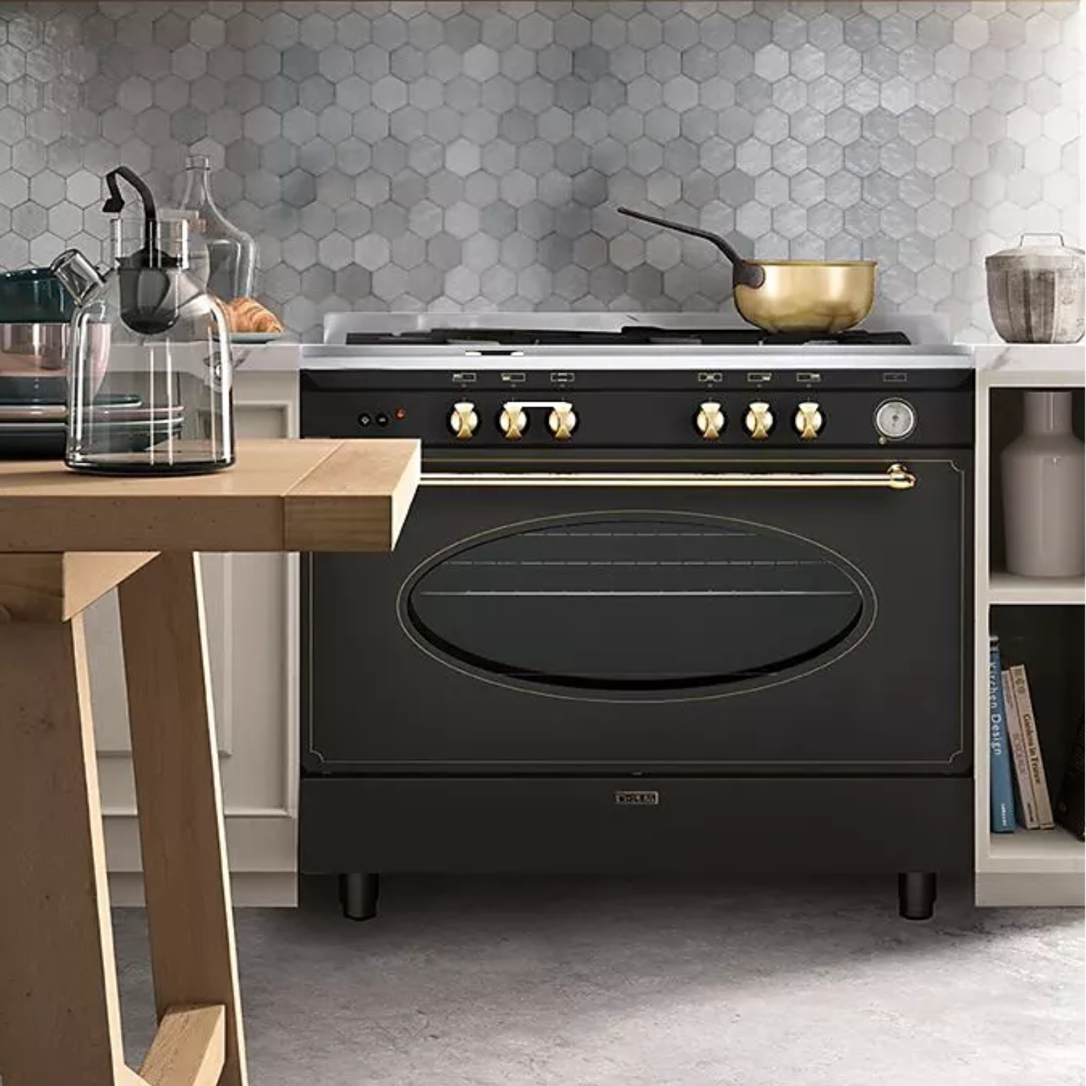 Cuisinière Mixte Piano 90 x 60 CM GLEM GU960CMR2
