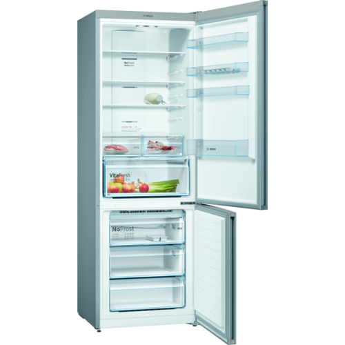 Réfrigérateur combiné inox look Bosch KGN49XLEA - vue 2