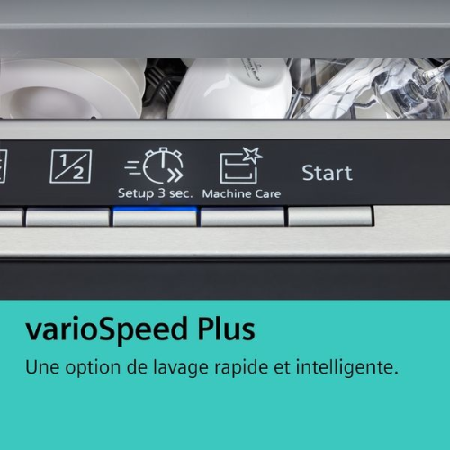 iQ500, Lave-vaisselle pose-libre, 60 cm, Blanc SIEMENS SN25EW09CE - vue 2