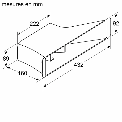 Accessoire pour hottes, Noir SIEMENS HZ9VRPD1 - vue 2