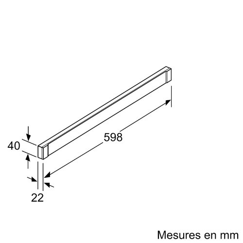 Bandeau de Finition Pour Hotte Neff Z54TH60D0 (#G717479) - vue 2